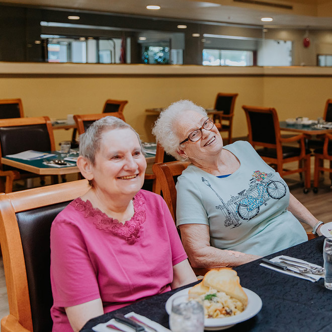 VRS Senior Retirement Communities Charles Manor Penticton our story about card1 happy residents